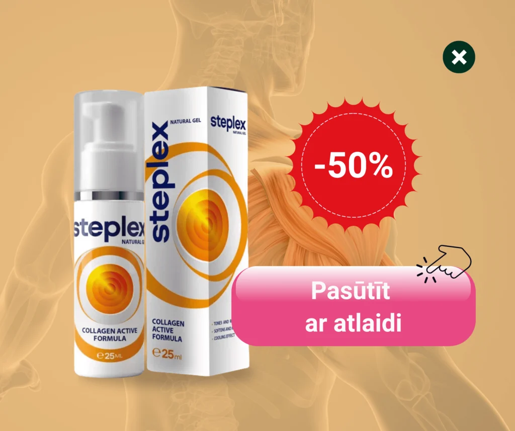 steplex, steplex gel, steplex natural gel, steplex cena, steplex gēls, steplex ziede, steplex apteka, steplex ražotājs, steplex kur pirkt, steplex collagen active formula